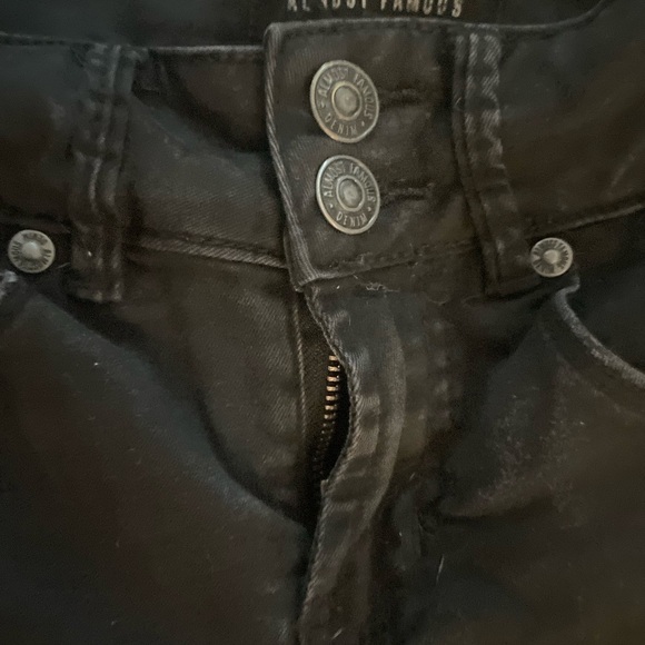 Almoust famous distressed black jeans size 0 - Picture 4 of 6